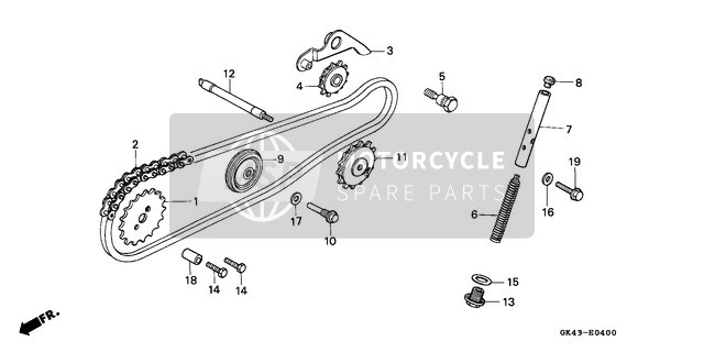 Nokkenasketting/Spanner (C50DF/G/DG/SN)